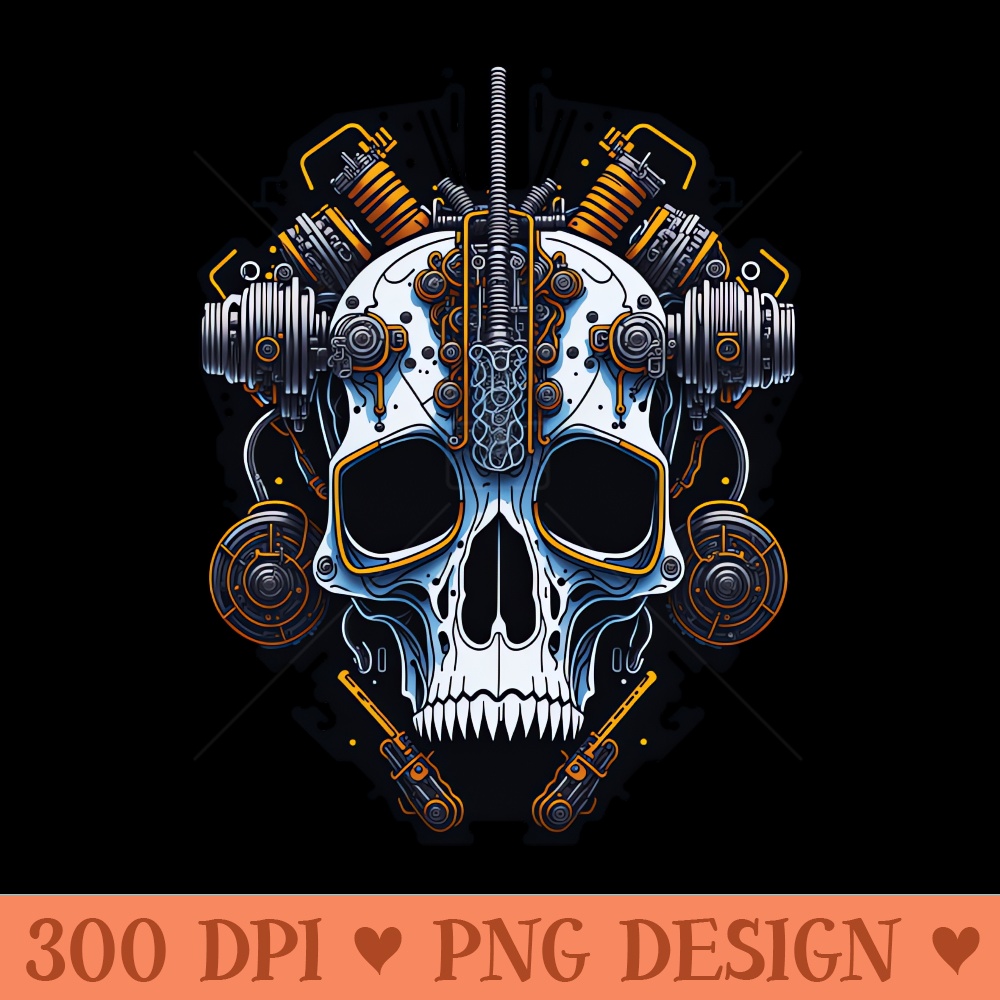 Mecha Skull S03 D01 - PNG Design Downloads - Latest Updates