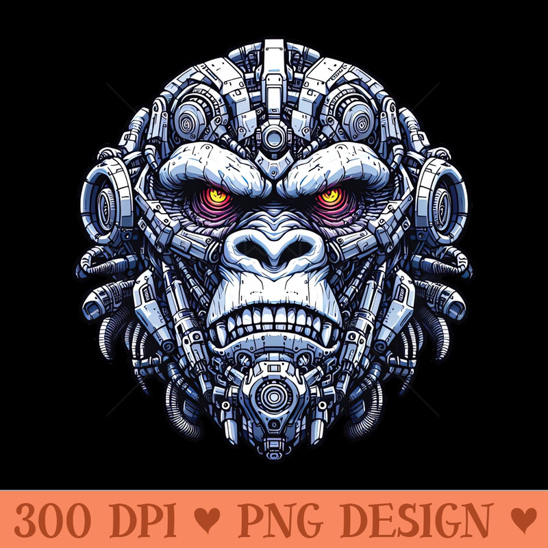 Mecha Apes S01 D08 - Digital PNG Download - Professional Design