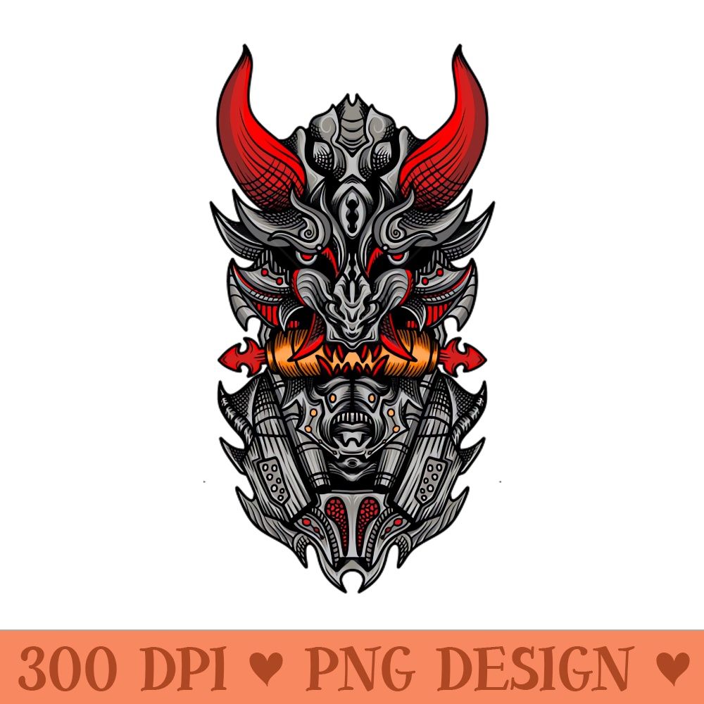 Oni mask mecha - - Unique