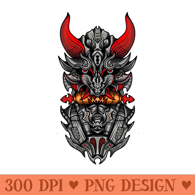 Oni mask mecha - - Unique