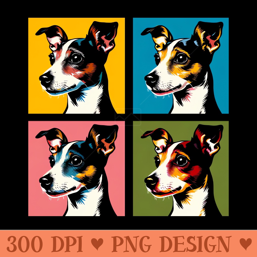 Rat Terrier Pop Art Dog Lover Gifts - Digital PNG Art - Flexibility