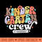 Back To School Kindergarten Crew - Download PNG Graphics - Popularity
