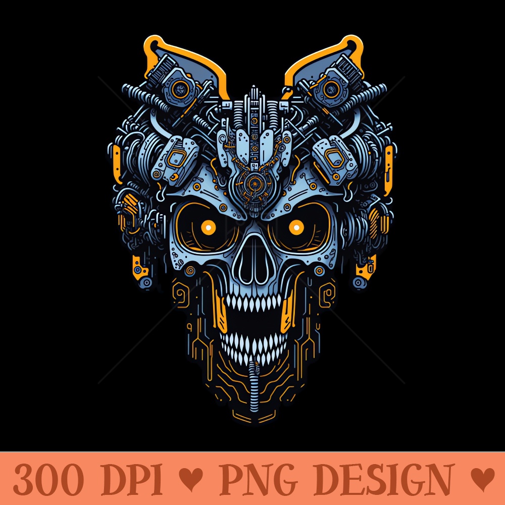 Mecha Skull S01 D66 - PNG Clipart - Convenience