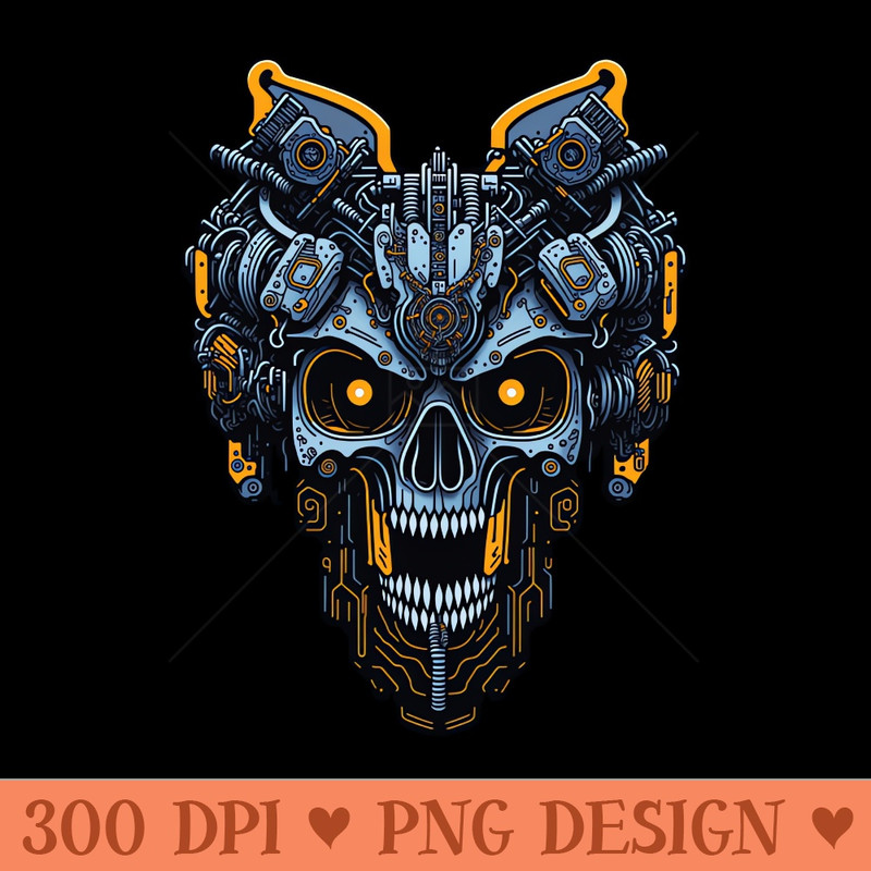 Mecha Skull S01 D66 - PNG Clipart - Convenience