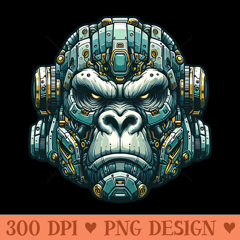Mecha Apes S04 D83 - PNG Artwork - Good Value