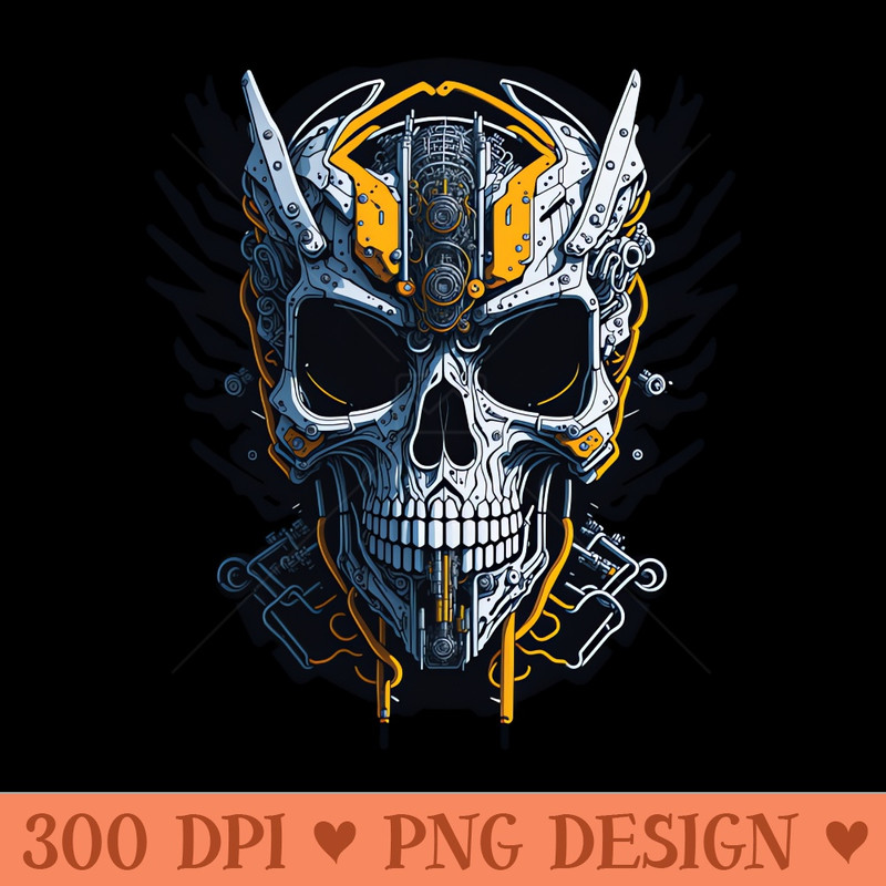 Mecha Skull S01 D95 - Download PNG Graphics - Good Value