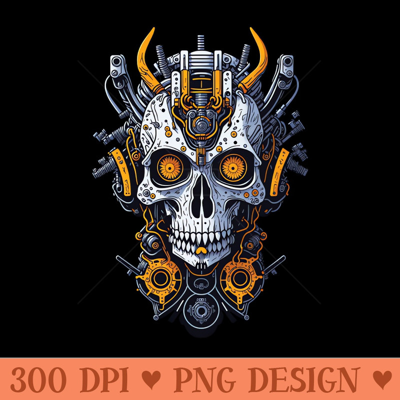 Mecha Skull S03 D48 - PNG Designs - Popularity