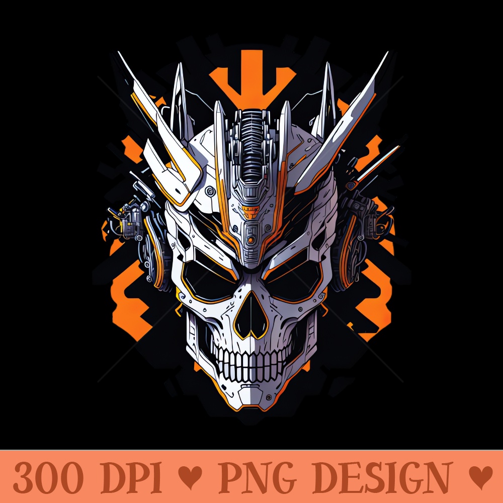 Mecha Skull S02 D74 - Digital PNG Art - Popularity