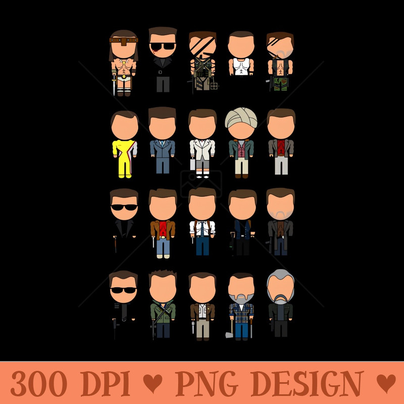 Complete Arnie Movie Icons VectorEds - Premium PNG Downloads - Good Value