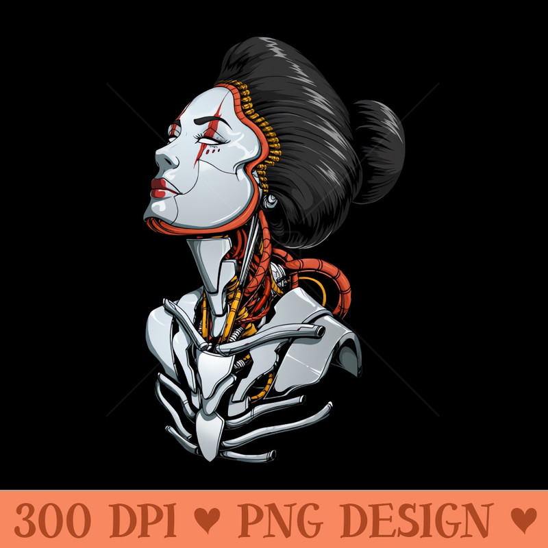 Mecha Geisha - PNG Download - Good Value