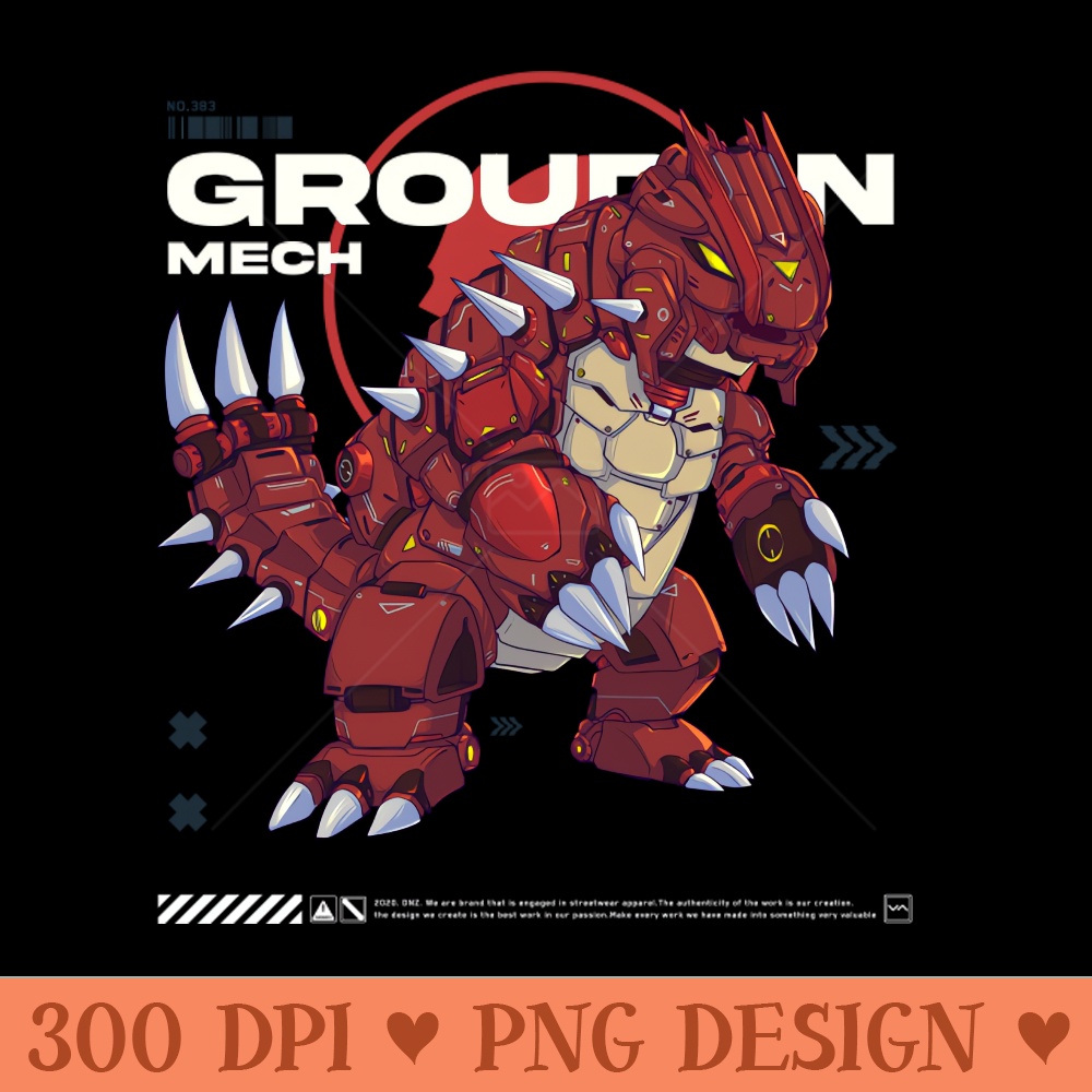 Mecha Groudun - Download PNG Graphics - Convenience