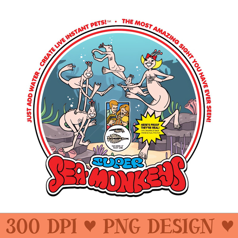 Super Sea Monkeys - High Quality PNG - Good Value