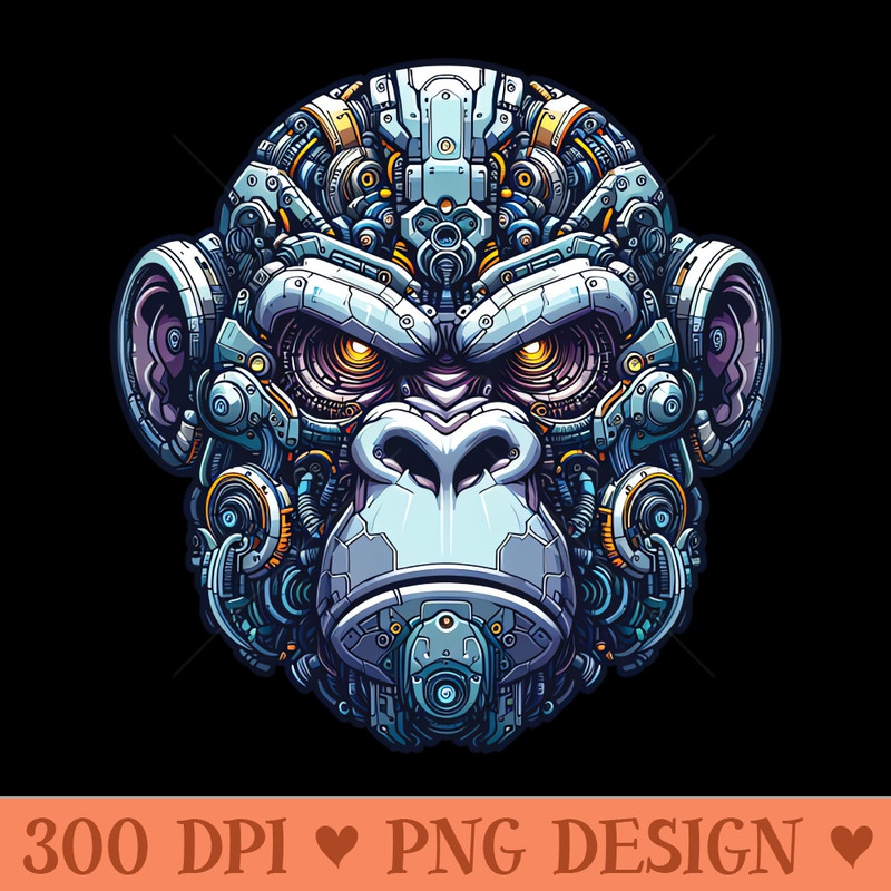 Mecha Apes S02 D38 - Instant PNG Download - Professional Design