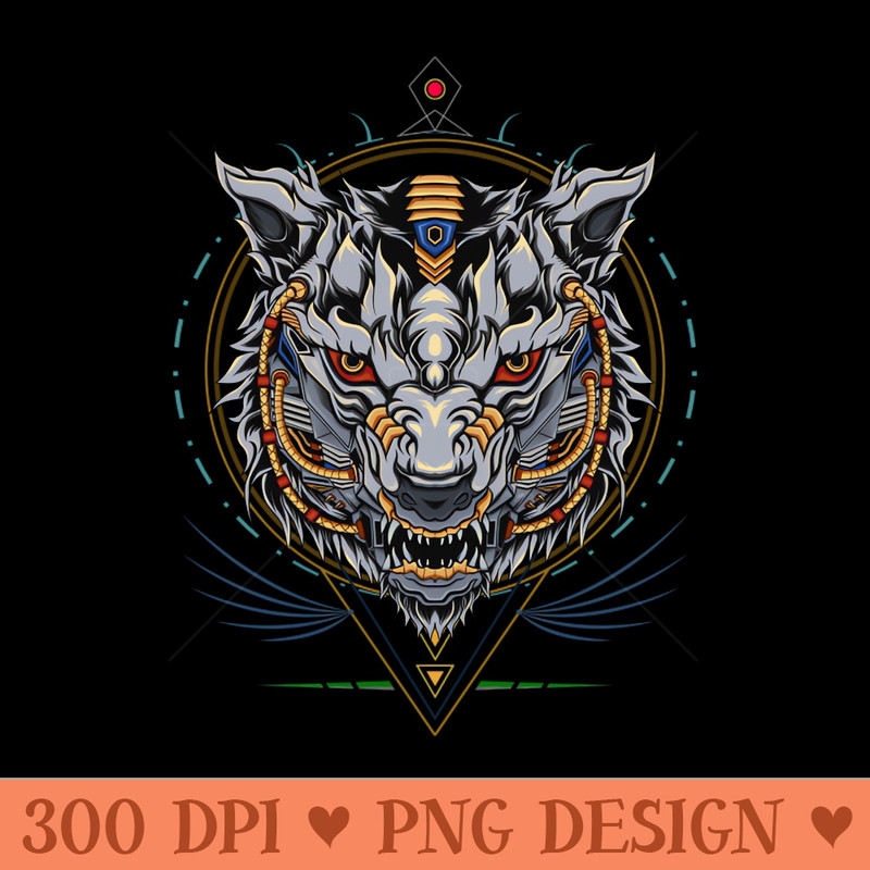 Wolf mecha illustration - Digital PNG Download - Latest Updates