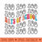 Groovy 100 Days of School 100th Day Of School Teacher - Premium PNG Downloads - High Quality 300 DPI