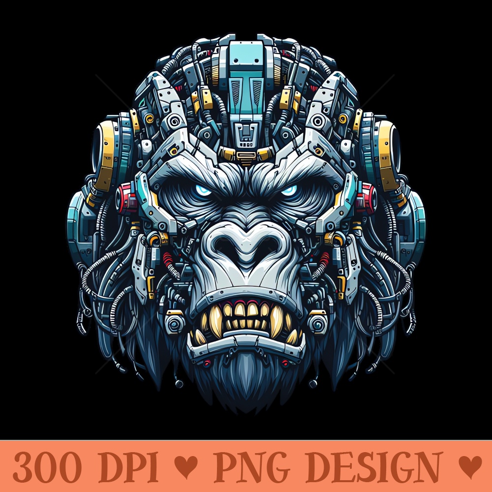 Mecha Apes S01 D64 - Digital PNG Graphics - Unique