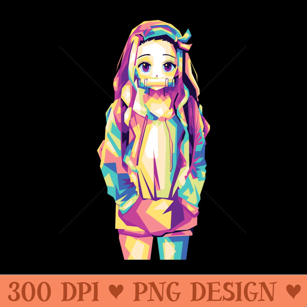 Cute nezuko anime demon slayer - Sublimation PNG - Convenience