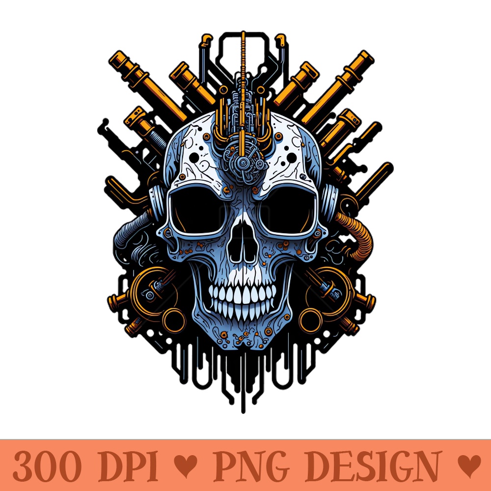 Mecha Skull S03 D02 - PNG Download - Good Value