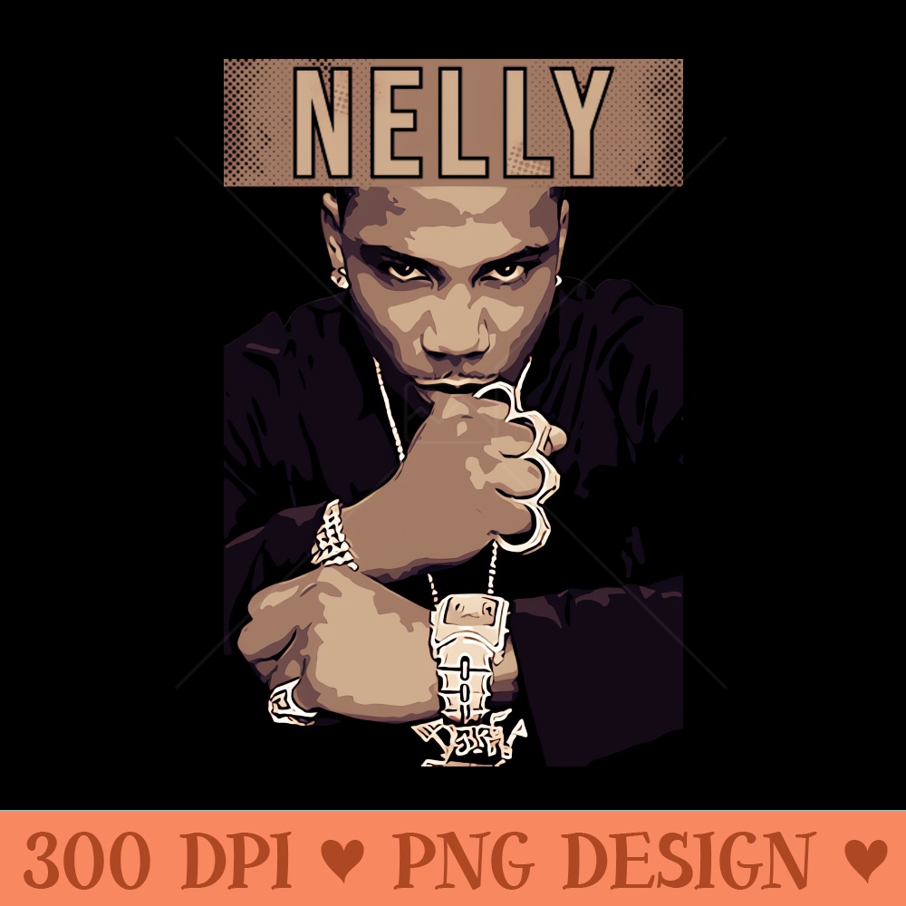 Nelly Rapper - Instant PNG Download - High Quality 300 DPI