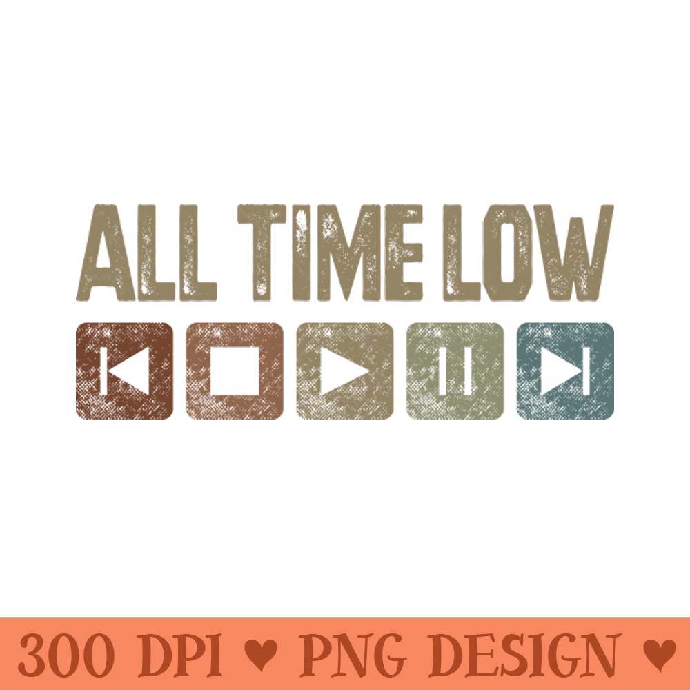 All Time Low Control Button - PNG Design Downloads - High Quality 300 DPI