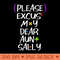 Please Excuse My Dear Aunt Sally - PNG Download Collection - High Quality 300 DPI
