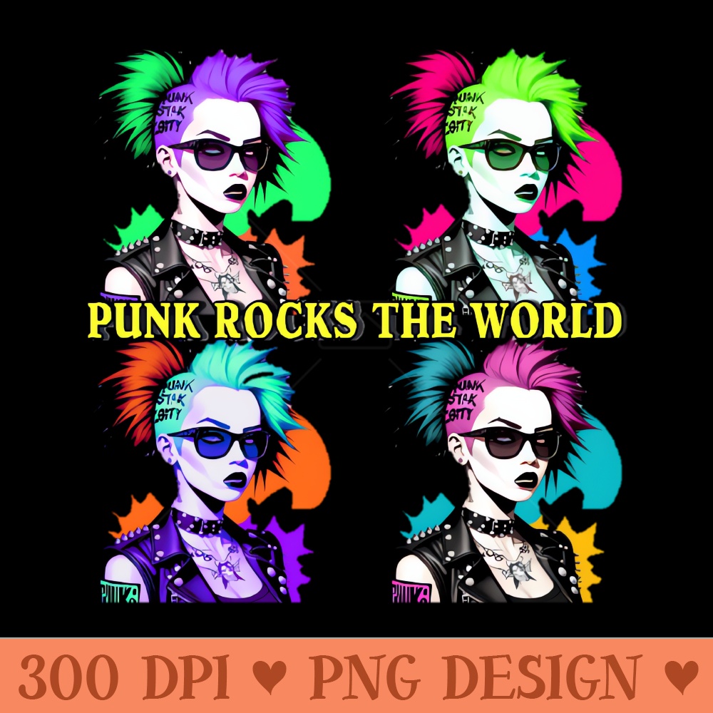 Punk Rock Girls - PNG Download Bundle - Customer Support