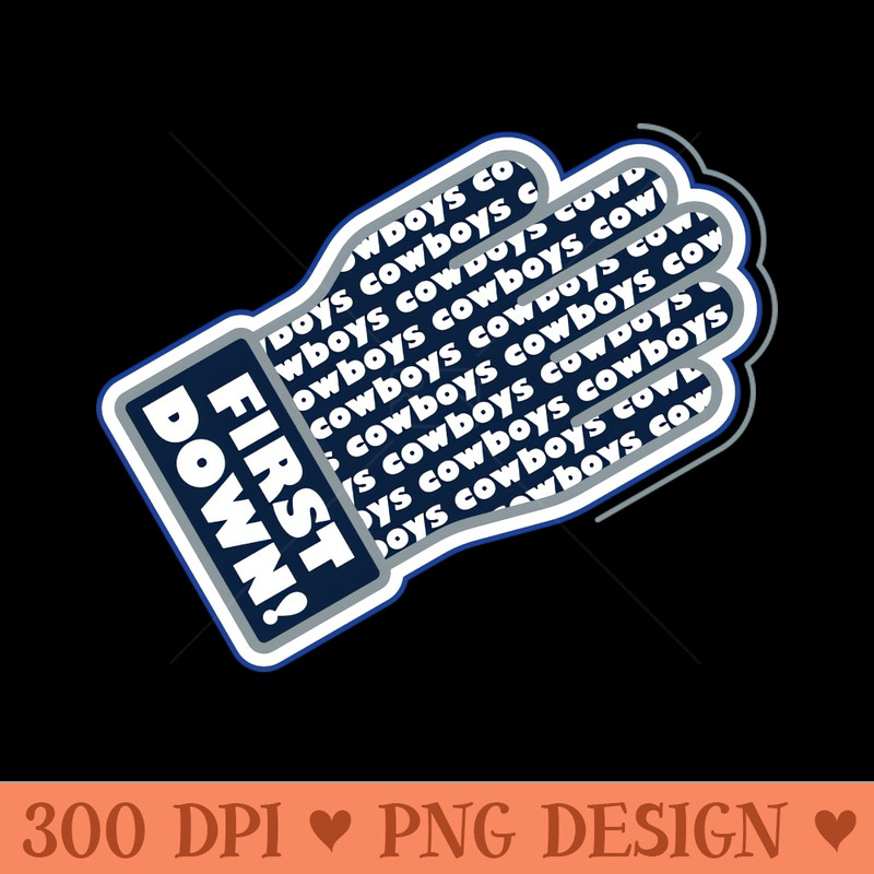 First Down Cowboys - PNG Illustrations - Variety