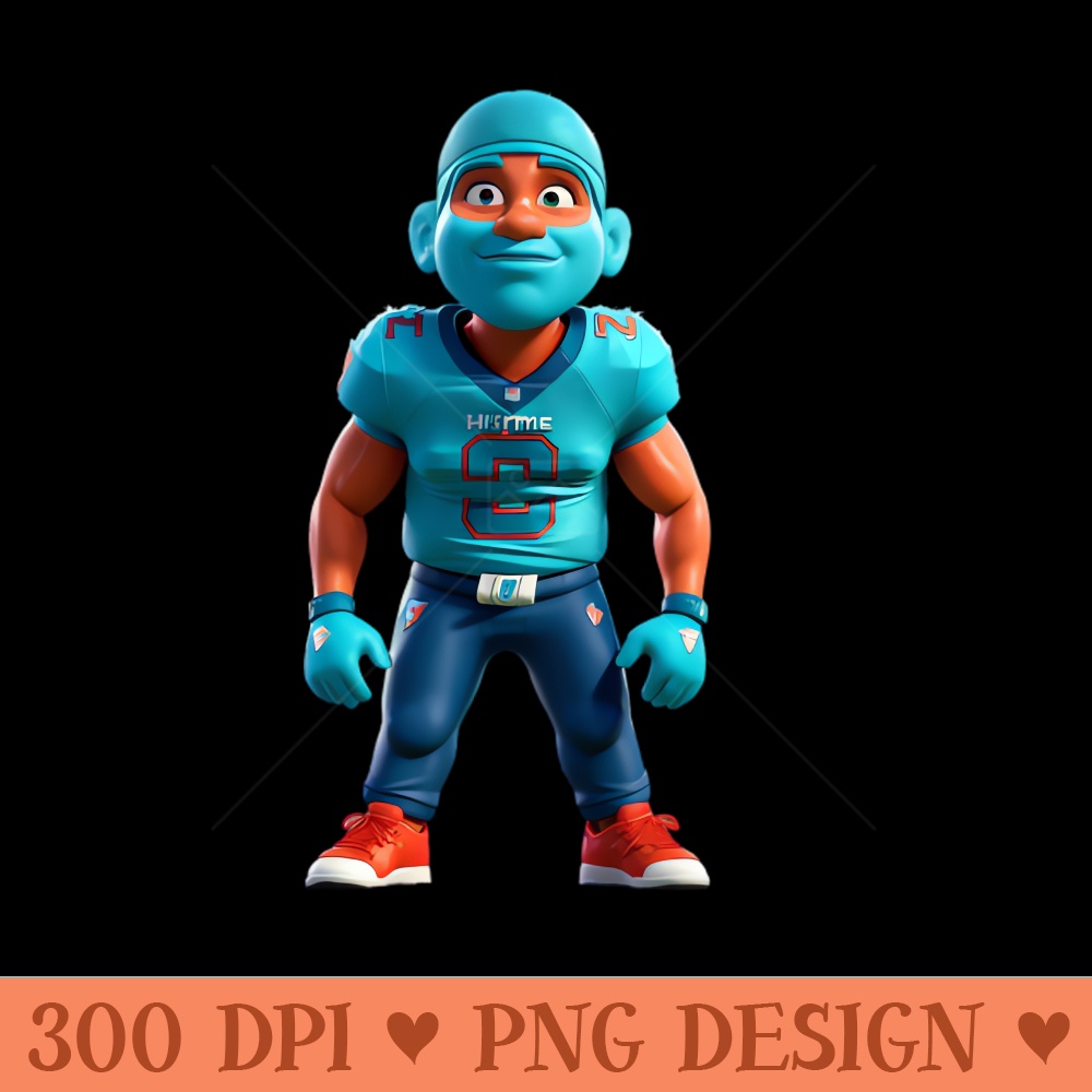 Miami Dolphin Characters - Sublimation PNG Designs - Latest Updates