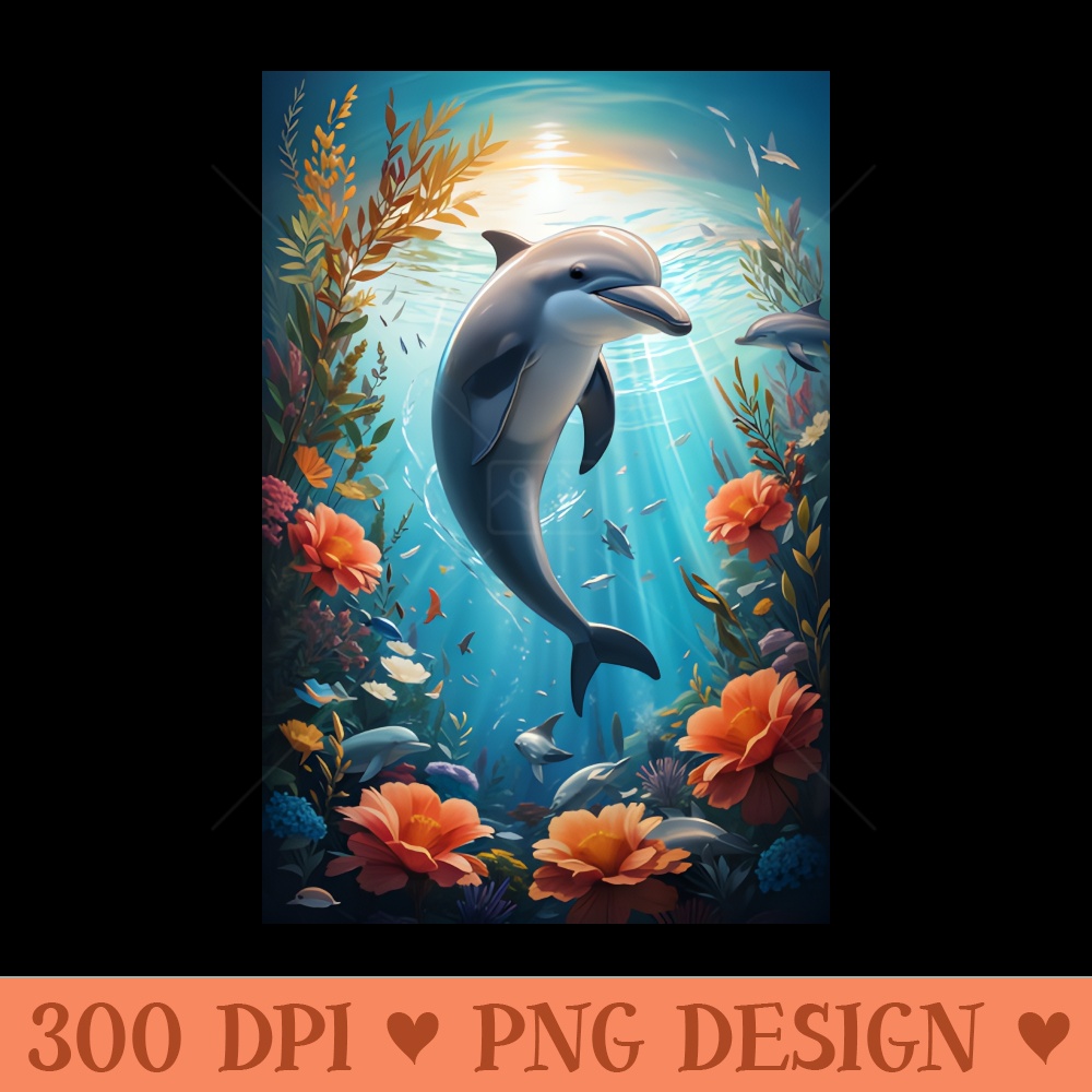 Dolphin - Sublimation PNG Designs - Good Value