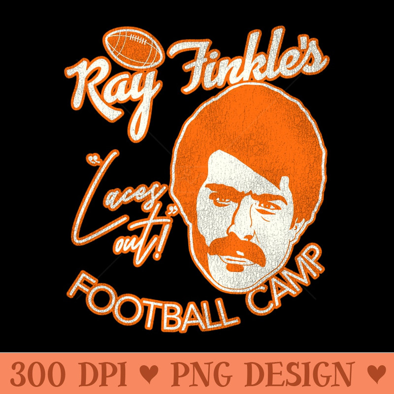Ray Finkles Laces Out Football Camp - Digital PNG Art - High Quality 300 DPI