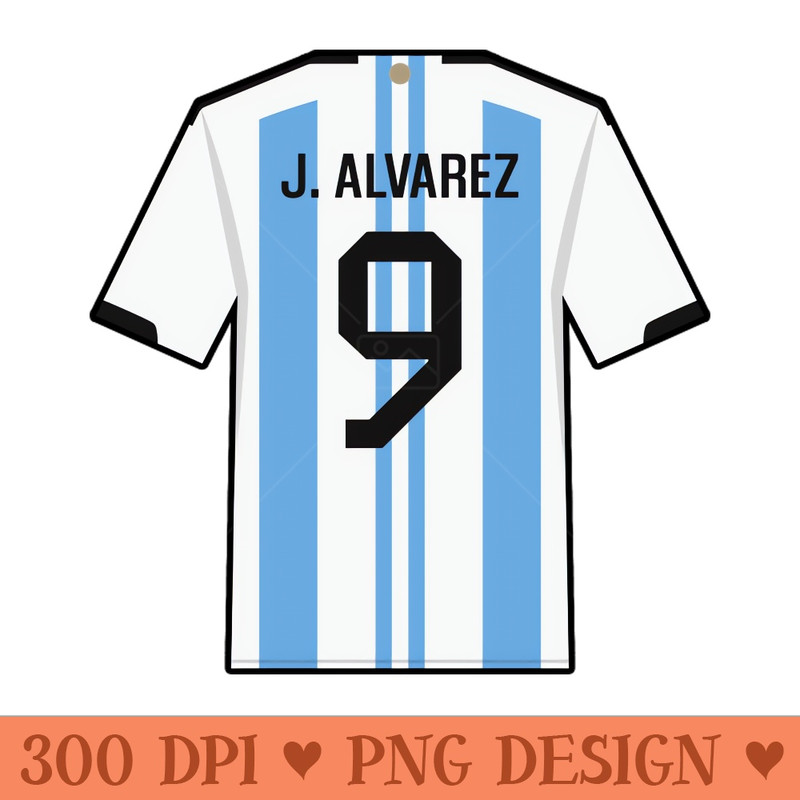Alvarez World Cup 2022 Champion Jersey - PNG Printables - Latest Updates