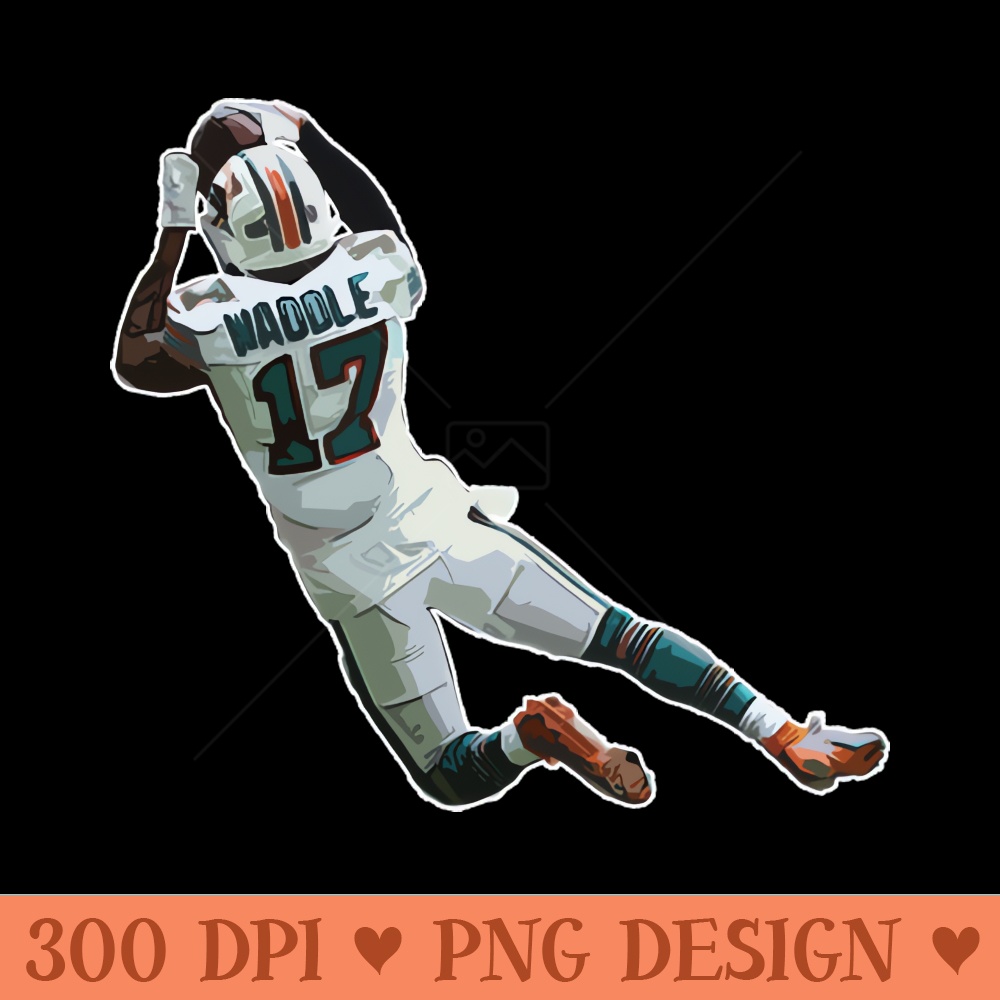 Jaylen Waddle - PNG Download Bundle - High Quality 300 DPI