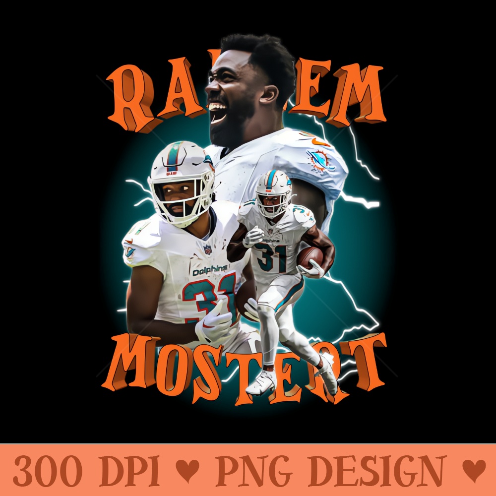 Raheem Mostert - PNG Downloadable Art - Customer Support