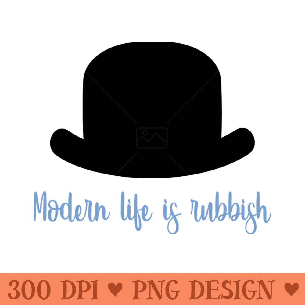 Modern Life Is Rubbish, blue - High-Quality PNG Download - Good Value