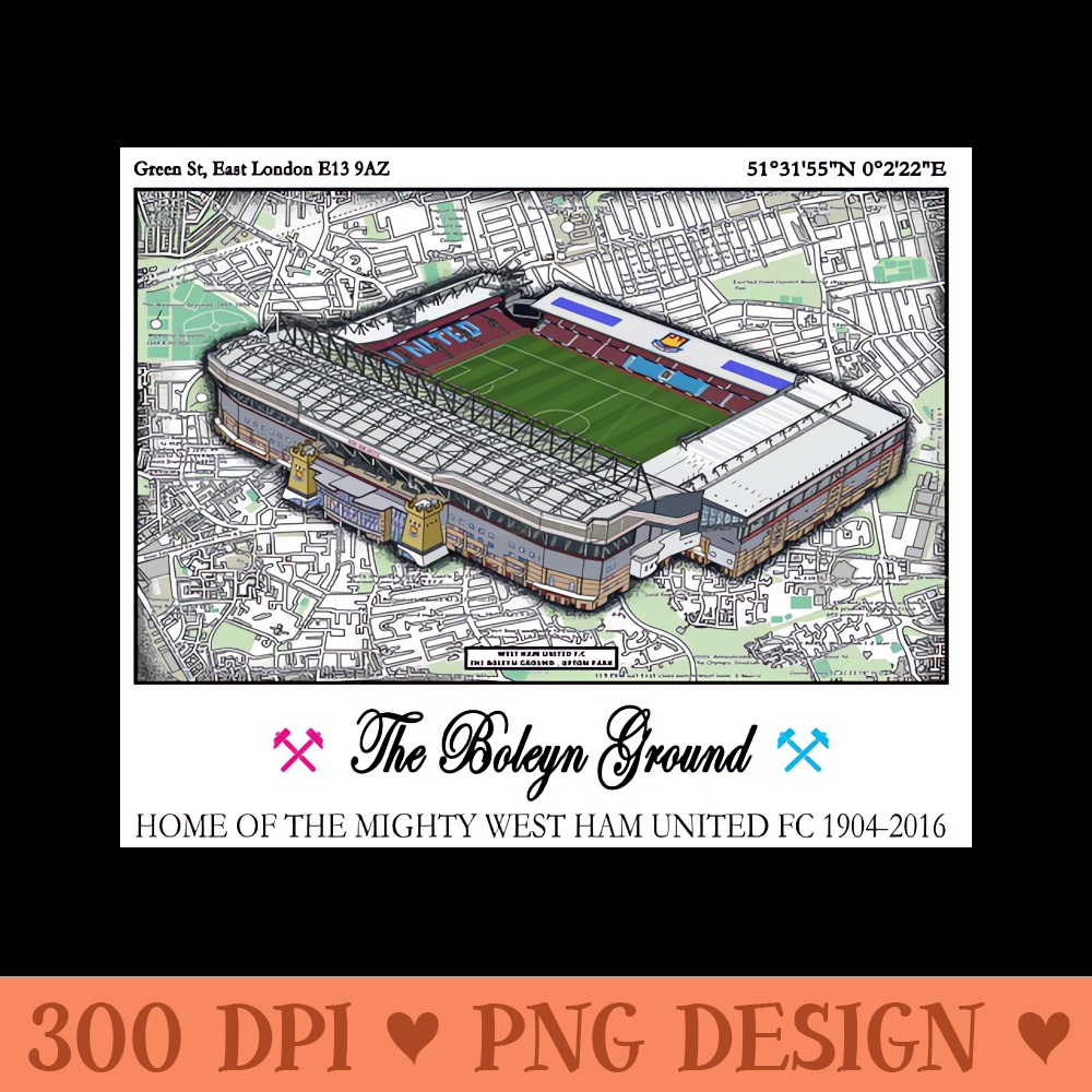 Esat End Cockneys BOLEYN GROUND - Downloadable PNG - Latest Updates
