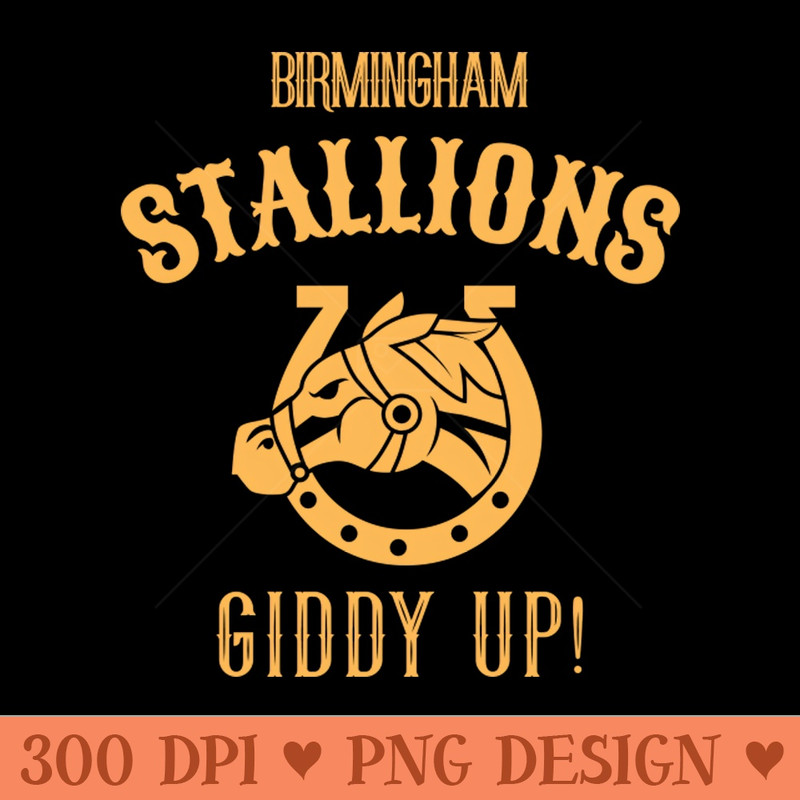 Birmingham Stallions - Instant PNG Download - Good Value