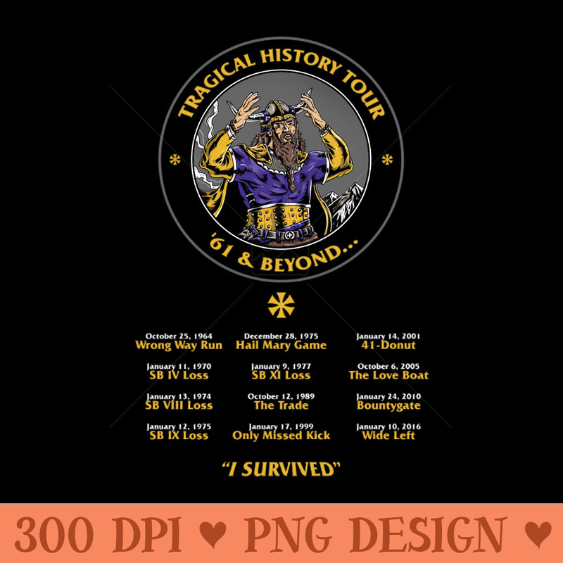 Minnesota Vikings Fans Tragical History Tour Schedule 0810.jpg