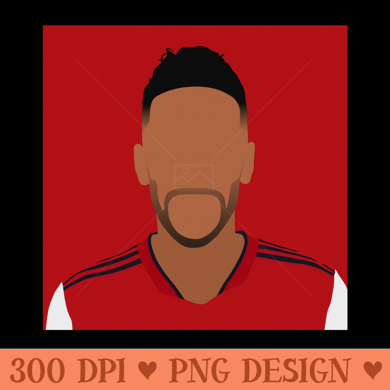 PierreEmerick Aubameyang Minimalistic Face Art - PNG Design Downloads - Customer Support