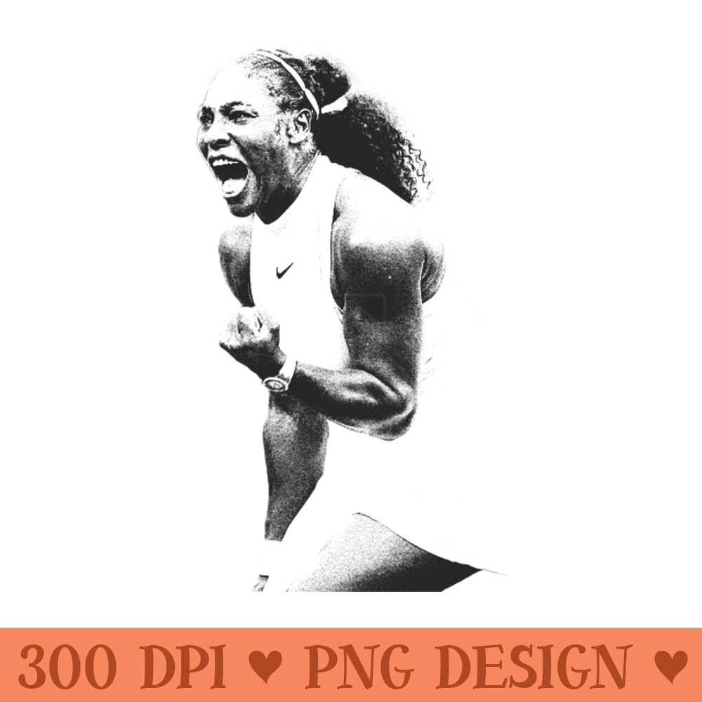 Serena Williams - PNG Artwork - Good Value