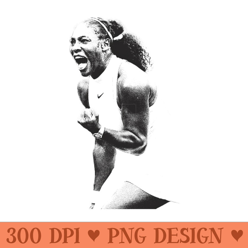 Serena Williams - PNG Artwork - Good Value