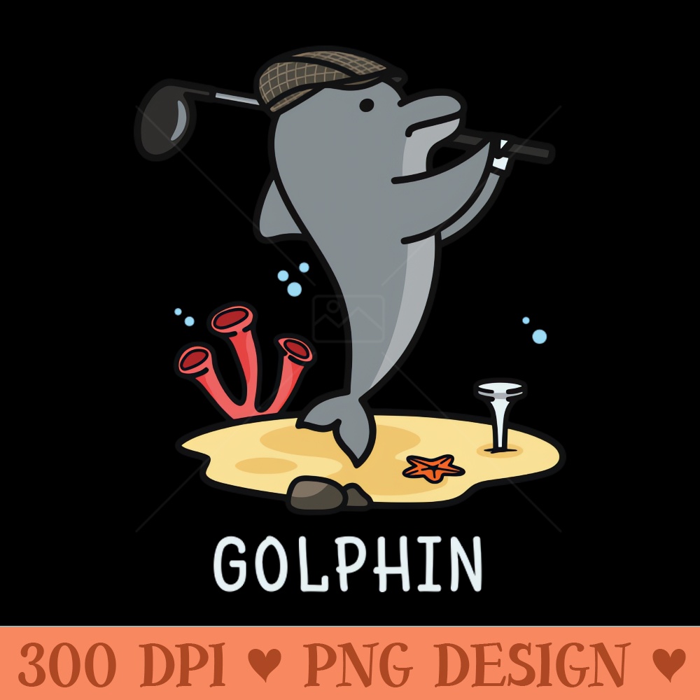 Golphin - PNG Downloadable Art - Unique