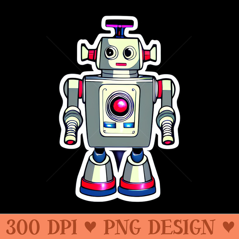 Retro Robot - PNG Artwork - Latest Updates
