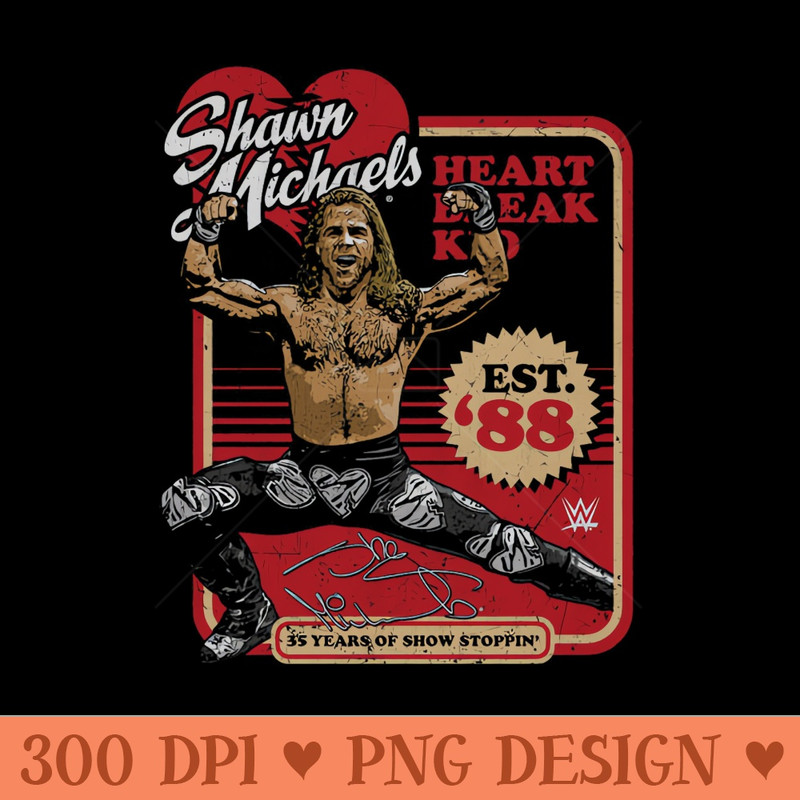 Shawn Michaels 35th Anniversary Est. 88 - Free PNG Downloads - Convenience