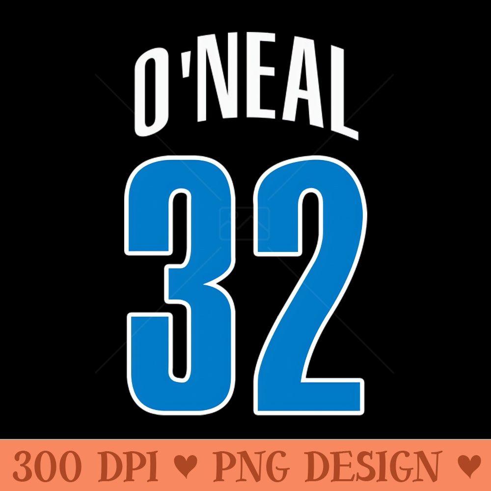 Shaquille ONeal Basketball - PNG Printables - Flexibility