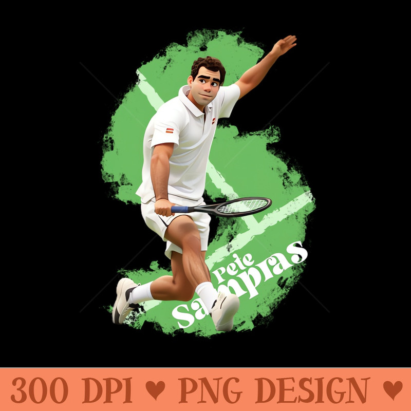 Pete Sampras cartoon - PNG Download Bundle - Customer Support