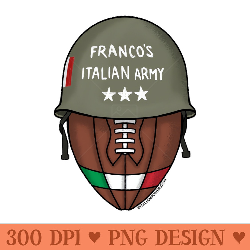 Francos Italian Army - PNG Downloadable Art - Convenience