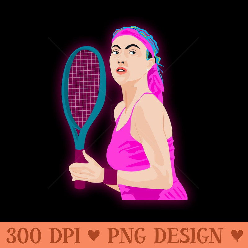 Women Tennis - PNG Artwork - Flexibility