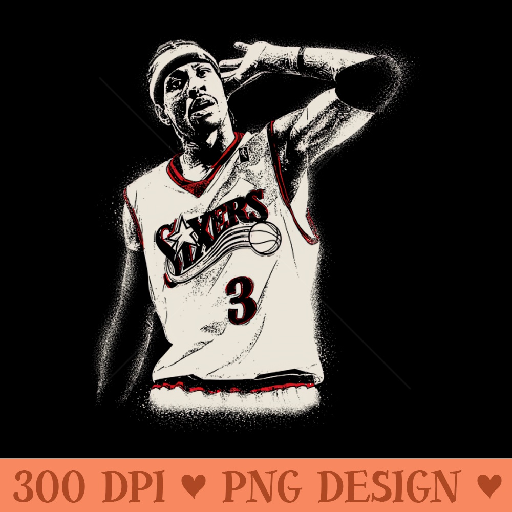 Allen Iverson - PNG Illustrations - Professional Design