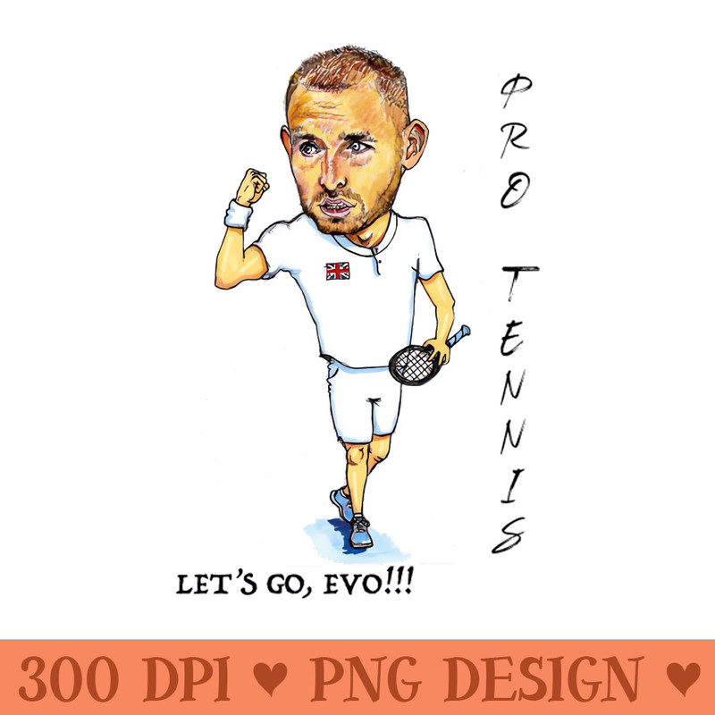 Dan Evans caricature - PNG Designs - Popularity