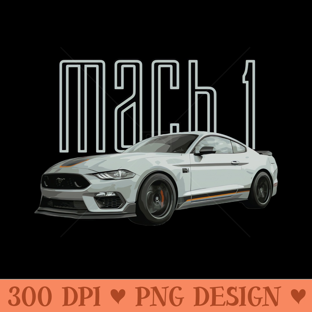 MACH 1 Mustang GT 5.0L V8 Performance Car Fighter Jet Gray -  - Good Value
